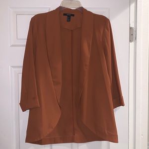 Forever 21 Brown/Camel Open Blazer Jacket